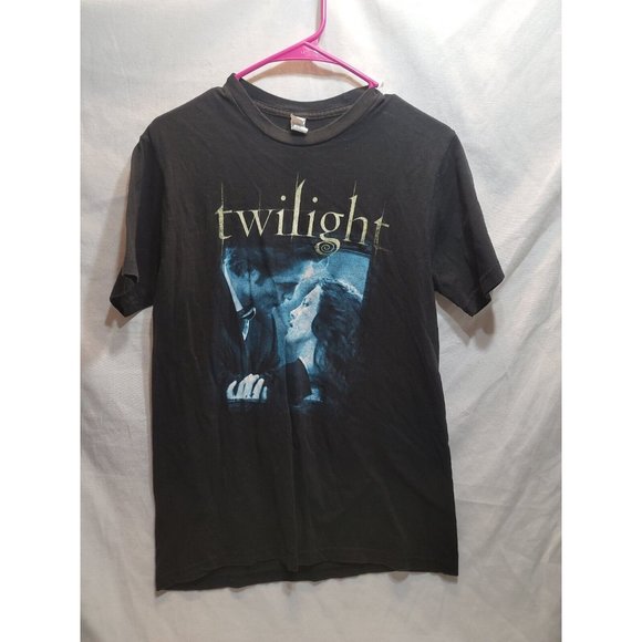 Twilight 2008 Movie Promo Edward & Bella Quote Front Back T-Shirt Black Size M - Picture 1 of 7